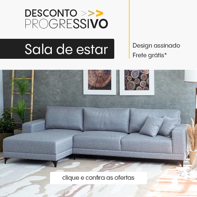 Desconto progressivo em móveis para sala de estar - Móveis Gruber
