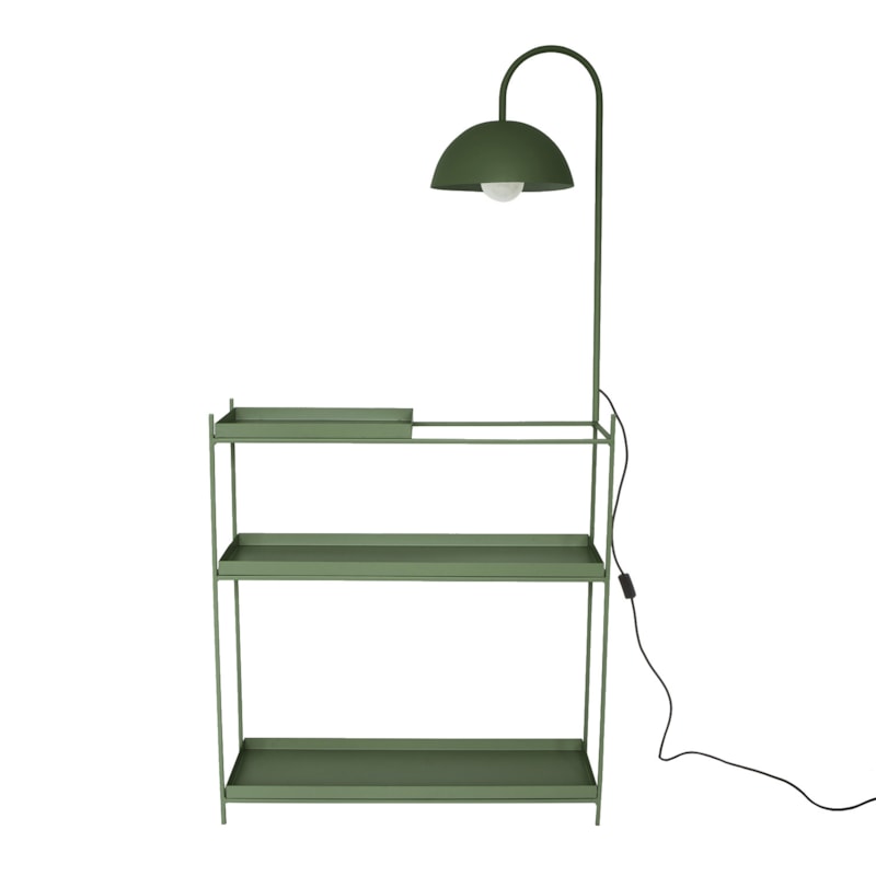 Aparador Com Luminária Winnie Em Aço Carbono