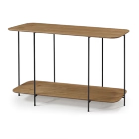 Aparador Londres 120cm Preto/Amêndoa - Outlet