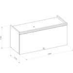 Armário Aéreo De Cozinha 1 Porta Basculante 80cm Amajari