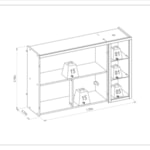 Armário Aéreo De Cozinha 2 Portas 120cm Turan