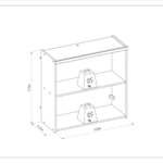 Armário Aéreo De Cozinha 2 Portas 80cm Turan