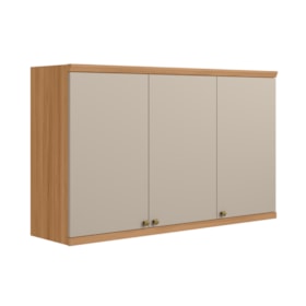 Armário Aéreo De Cozinha 3 Portas 120cm Amajari