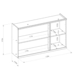 Armário Aéreo De Cozinha 3 Portas 120cm Amajari