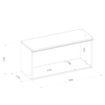 Armário Aéreo De Cozinha 80cm Palas 1 Porta Basculante