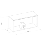 Armário Aéreo De Cozinha 80cm Palas 1 Porta Basculante
