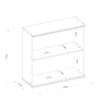 Armário Aéreo De Cozinha 80cm Palas 2 Portas