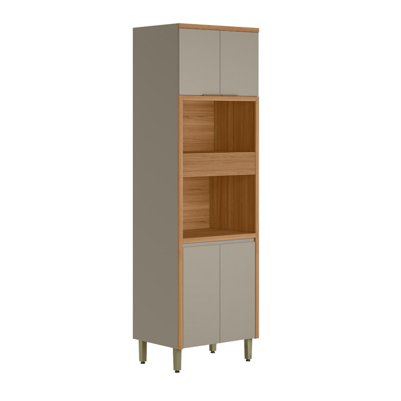Armário De Cozinha Torre Quente 2 Nichos 70cm Turan