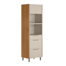 Armário De Cozinha Torre Quente 2 Nichos Palas 70cm