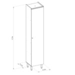 Armário Paneleiro 45cm Amajari