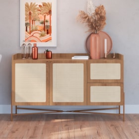 Balcão Buffet Oslo 139cm 2 Portas