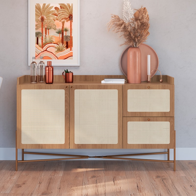 Balcão Buffet Oslo 139cm 2 Portas