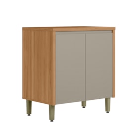 Balcão De Cozinha Com Tampo 80cm Turan 2 Portas