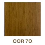 Banqueta Alta Cardigan Estofada Em Corino Caramelo E Pés Madeira Cor 70