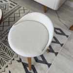Banqueta Giratória Baixa Andrew 47cm