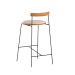 Banqueta Industrial Lizza 60cm - Freijó/Nilo