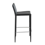 Banqueta Maguire em PVC - Preto