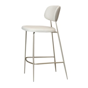 Banqueta Ribas Em Aço Carbono E Tecido 75cm
