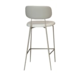 Banqueta Ribas Em Aço Carbono E Tecido 75cm