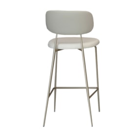 Banqueta Ribas Em Aço Carbono E Tecido 75cm