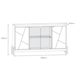 Buffet 4 Portas Apúlia 168cm