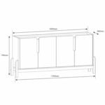 Buffet 4 Portas Vegas 170cm