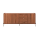 Buffet Jasper Com 3 Portas E 3 Gavetas Canela E Champagne