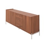 Buffet Jasper Com 3 Portas E 3 Gavetas Canela E Champagne