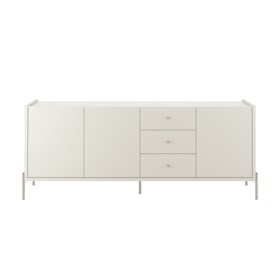 Buffet Jasper Com 3 Portas E 3 Gavetas Off White Fosco E Champagne