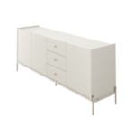 Buffet Jasper Com 3 Portas E 3 Gavetas Off White Fosco E Champagne