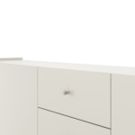 Buffet Jasper Com 3 Portas E 3 Gavetas Off White Fosco E Champagne