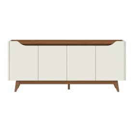 Buffet Pulse Off White Fosco E Canela - Outlet