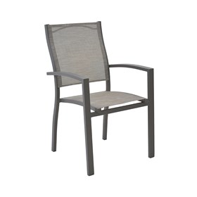 Cadeira Angra em Alumínio - Amêndoa/Bege Outdoor
