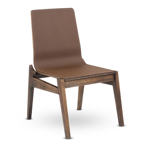 Cadeira Beltrán em Madeira Maciça - Rustic Brown