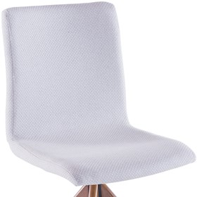 Cadeira Carey de Costura Lisa C/ Base Giratória