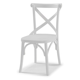 Cadeira Cenni em Madeira Maciça - Branco
