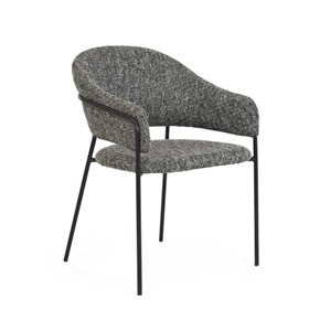 Cadeira Cobbie C/ Estrutura em Aço Carbono - Cinza Claro