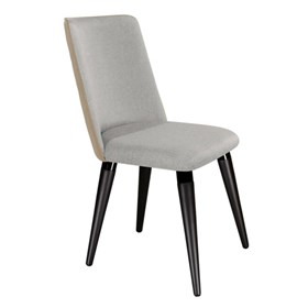 Cadeira Dakota C/ Base Fixa Preto - Carbono