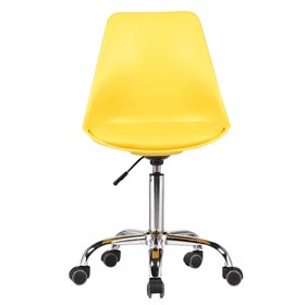 Cadeira de Escritório Eames em Polipropileno - Amarelo