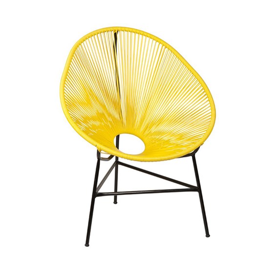 Cadeira Durango em Fibra Sintética - Amarela