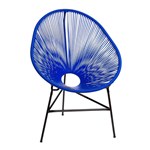 Cadeira Durango em Fibra Sintética - Azul Bic