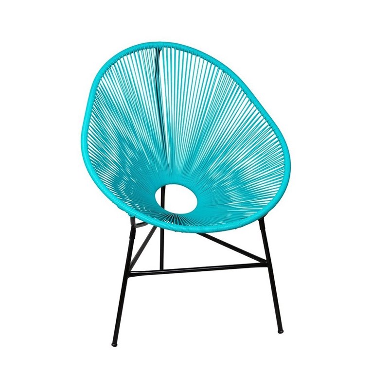Cadeira Durango em Fibra Sintética - Azul Tiffany