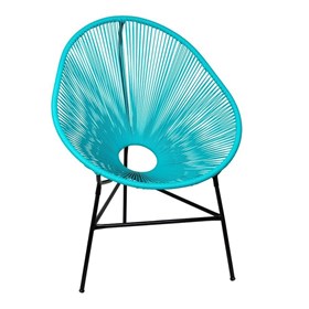 Cadeira Durango em Fibra Sintética - Azul Tiffany