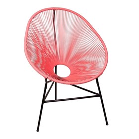 Cadeira Durango em Fibra Sintética - Living Coral