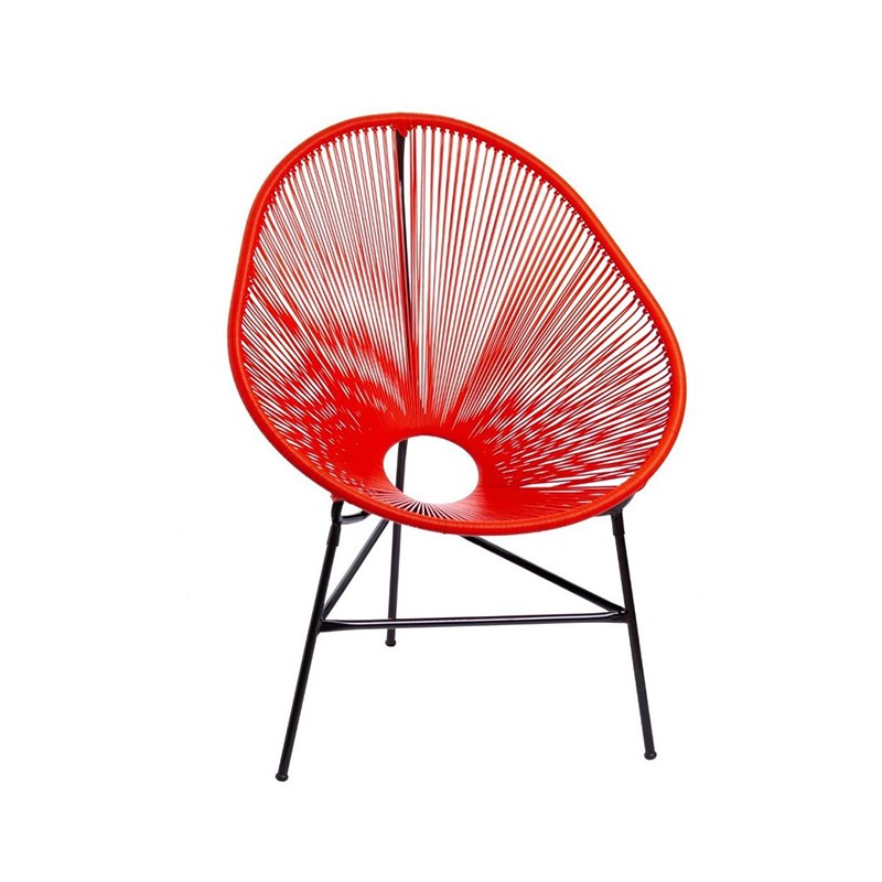 Cadeira Durango em Fibra Sintética - Vermelha