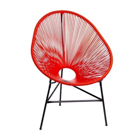 Cadeira Durango em Fibra Sintética - Vermelha
