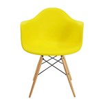 Cadeira Eames com Braço em Polipropileno - Amarelo