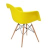 Cadeira Eames com Braço em Polipropileno - Amarelo