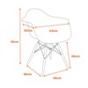 Cadeira Eames com Braço em Polipropileno - Fendi