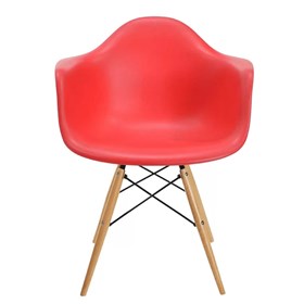 Cadeira Eames com Braço em Polipropileno - Vermelho